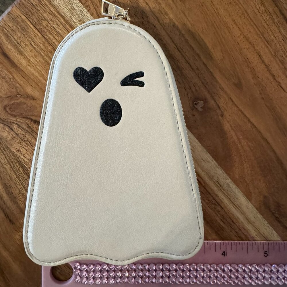 Coach Halloween Ghost Coin Case – Limited Edition Chalk White Leather, NWOT Coll - Picture 6 of 7